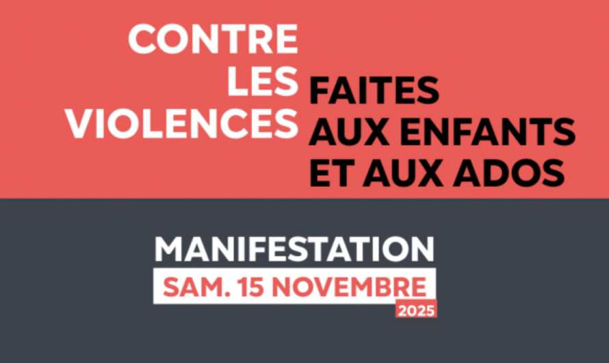 Manifestation contre les violences faites aux enfants
