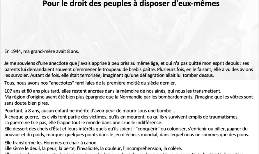 Tract discours du rassemblement du 11 novembre 2025