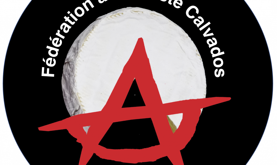 Badge Fédération anarchiste Calvados – camembert